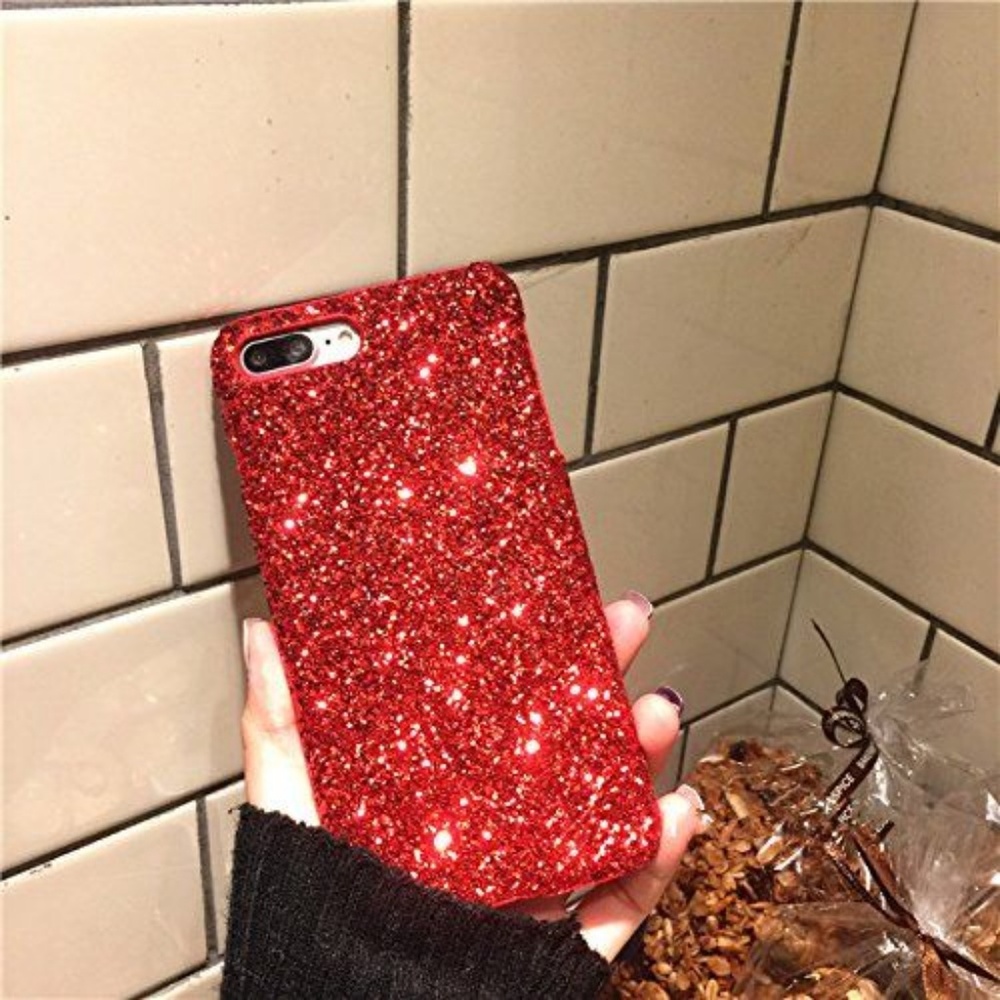 Red glitter iphone 7plus/8plus case